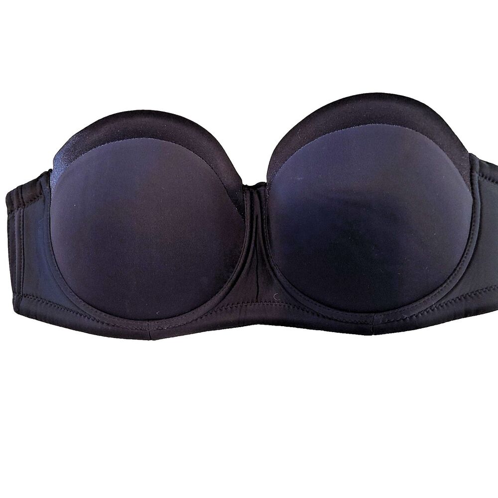 olivachel 40DD (40E) black strapless bra